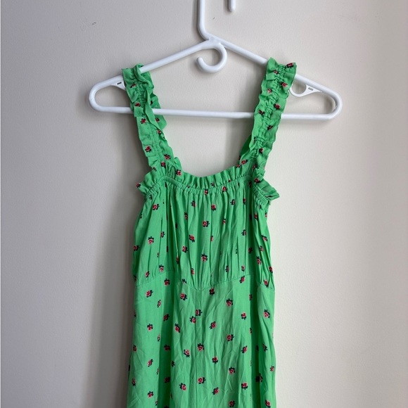 Faithfull The Brand - Dolores Spearmint Green Floral Jumpsuit - Size S(4) - Picture 5 of 9